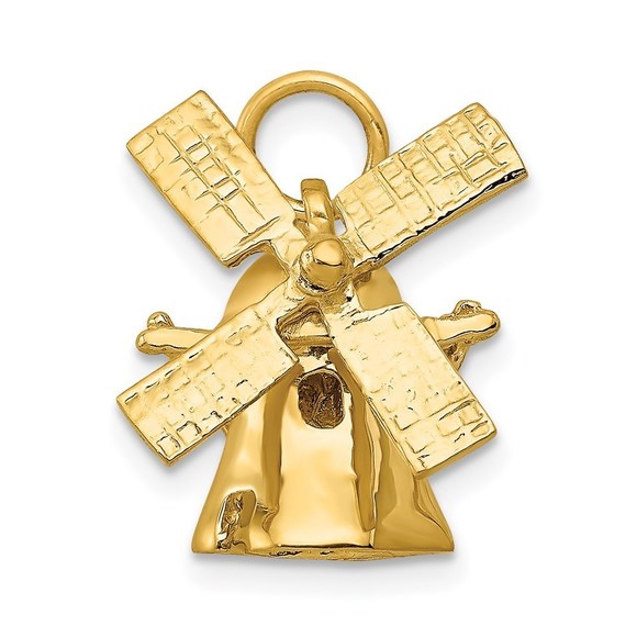 14K3D Windmill Charm,All Products : American Fashion Style Bags On Sale